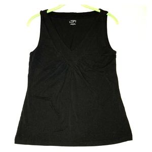 Fun and flirty black v-neck top